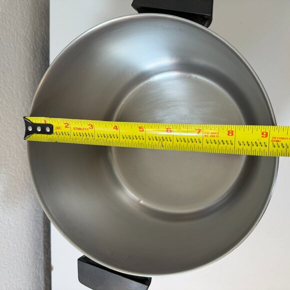 Vintage Revere Ware 8 QT Stock Pot w/ Lid Copper Clad 1801 Clinton ILL USA - Picture 12 of 16